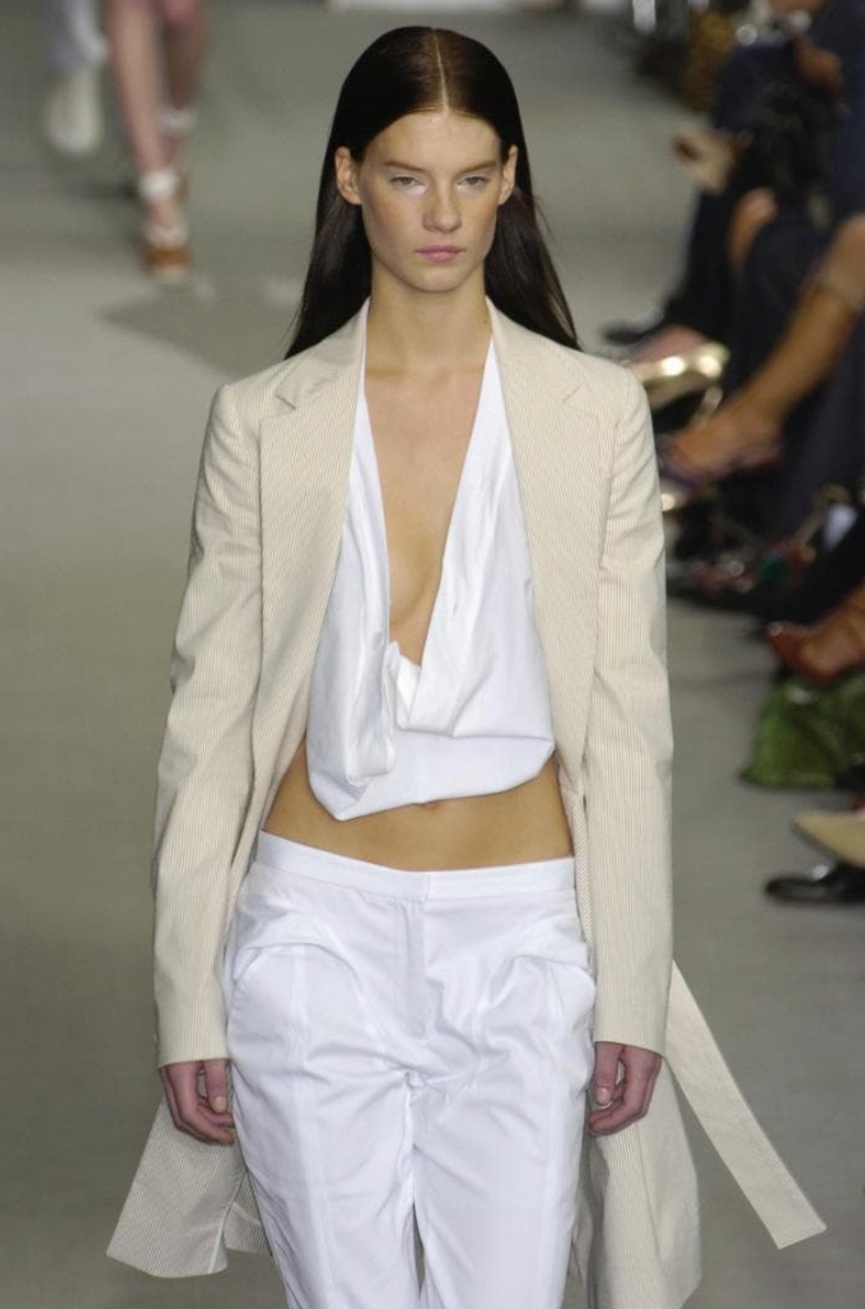 (rare) helmut lang spring 2005 runway draped top