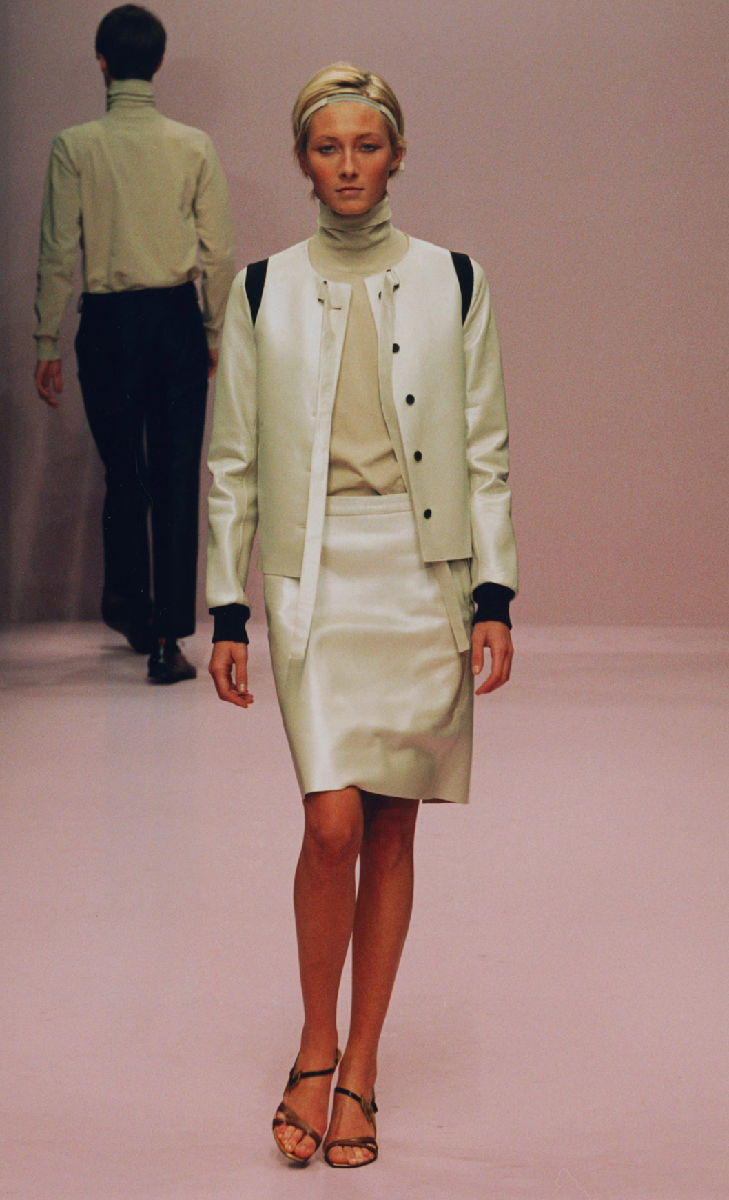 (rare) miu miu spring summer 2000 runway leather jacket