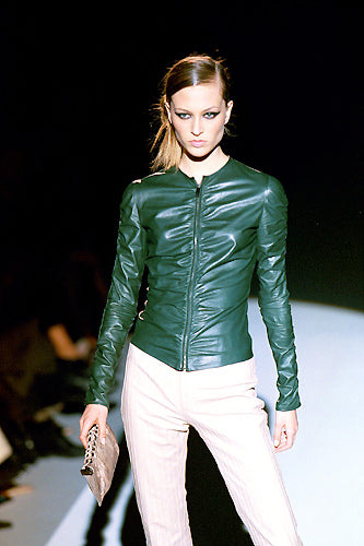 (rare) gucci fall winter 1999 leather jacket